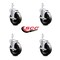 Service Caster 5 Inch Phenolic Wheel Swivel 7/8 Inch Square Stem Caster Set with Brake SCC SCC-SQ20S514-PHS-TLB-78-4 - alternate 4
